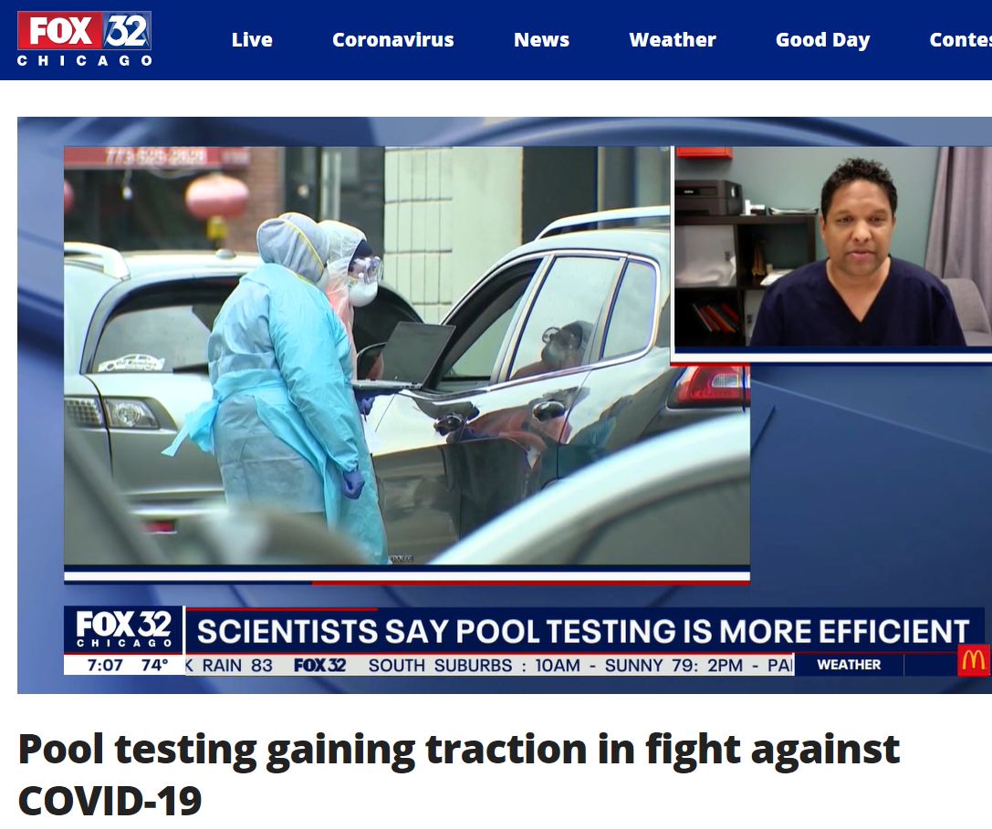 Dr. Khare discusses COVID-19 pool testing on FOX Chicago